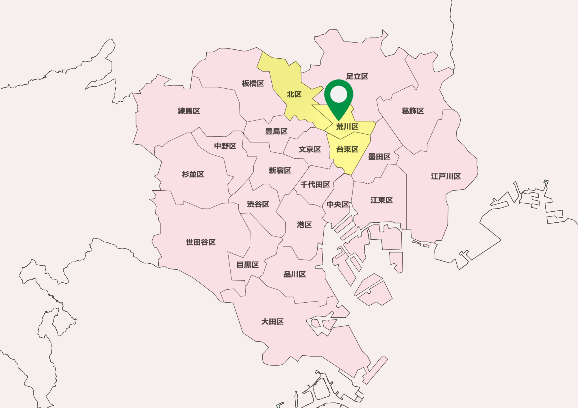 荒川店営業エリア